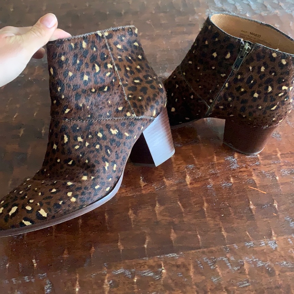cheetah print booties